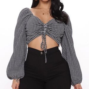 Don’t Wanna Go Cropped Blouse